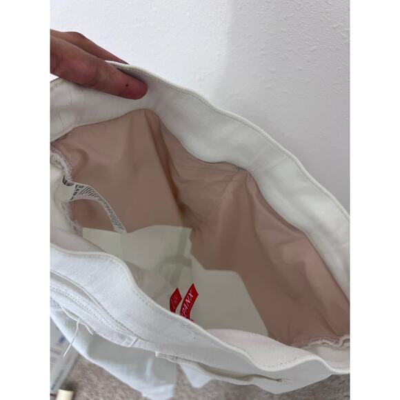 SPANX White Distressed Pull-On Skinny Jeans Size M 26” Inseam - Picture 2 of 10